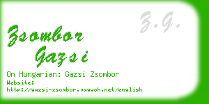 zsombor gazsi business card